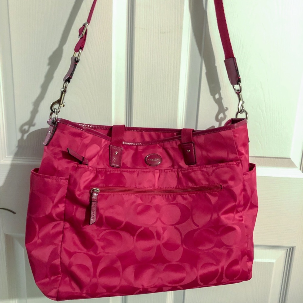 Coach Pink Diaper Bag
